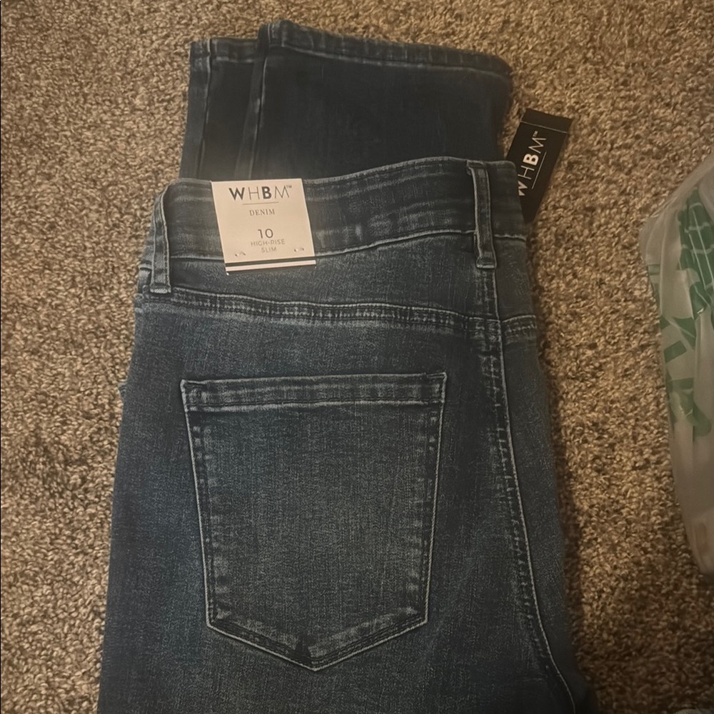 White House Black Market Blue Straight leg Jeans Classic Style